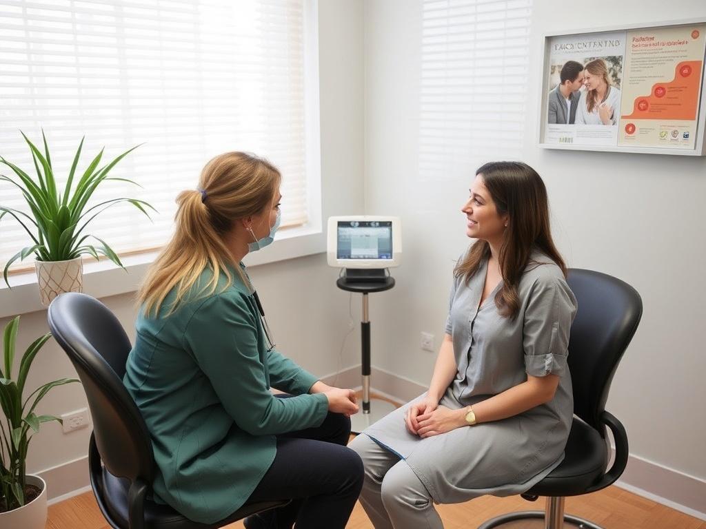 preventive check-up with a urogynecologistфото
